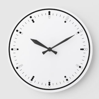 Digital (Binary) Analogue Wall Clock