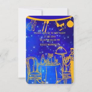 Digital Birthday Dinner Invitation Template, Black