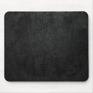 Digital Black Leather Mouse Pad