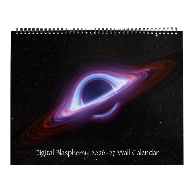 Digital Blasphemy 2026-27 Wall Calendar (24 Month) (Cover)