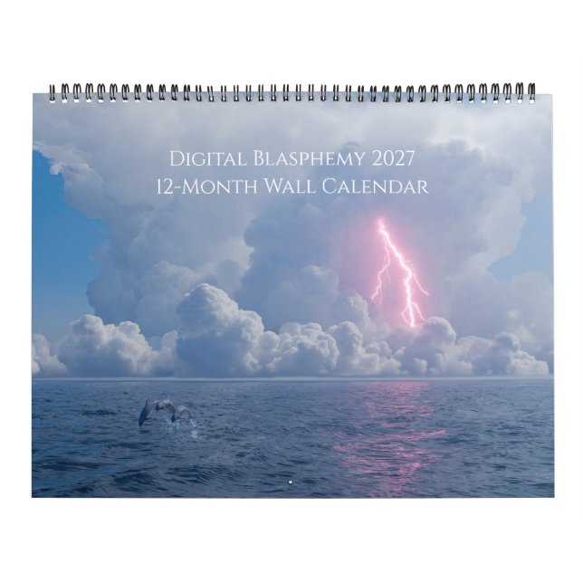 Digital Blasphemy 2027 12-Month Wall Calendar (Cover)