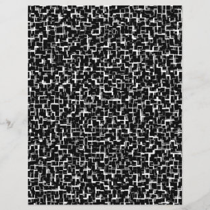 Digital Camo Black White Yellow Pattern