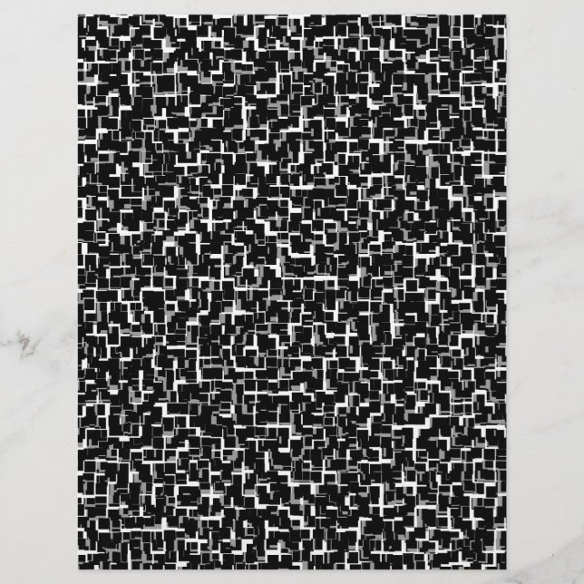 Digital Camo Black White Yellow Pattern (Front)