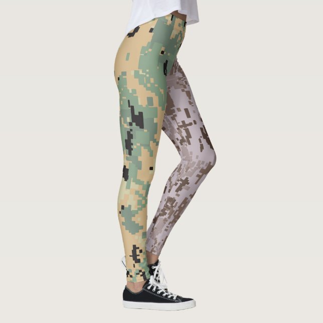 Digital Camo – Double Camo Leggings (Right)