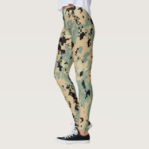 Digital Camo – Large camo pattern Leggings