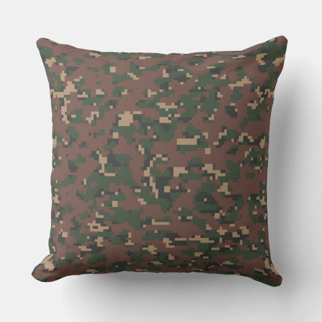 Digital Camo Pixels Cushion (Front)