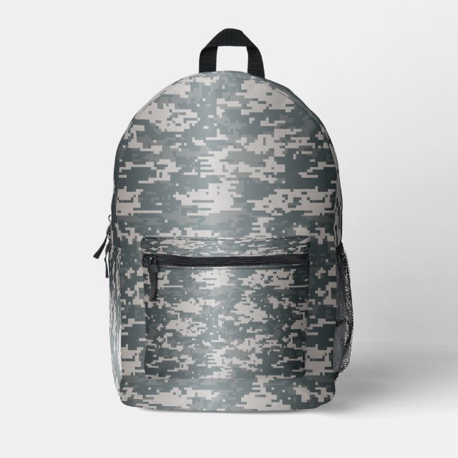 Digital Camo Printed Backpack (Front)
