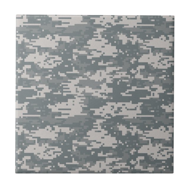 Digital Camouflage Ceramic Tile (Front)