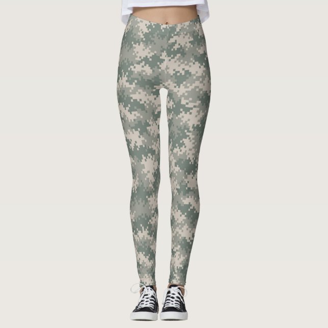 Digital Camouflage Leggings (Front)