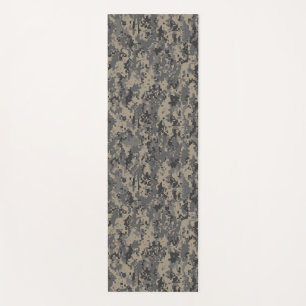 Digital camouflage military army pixel camo print yoga mat