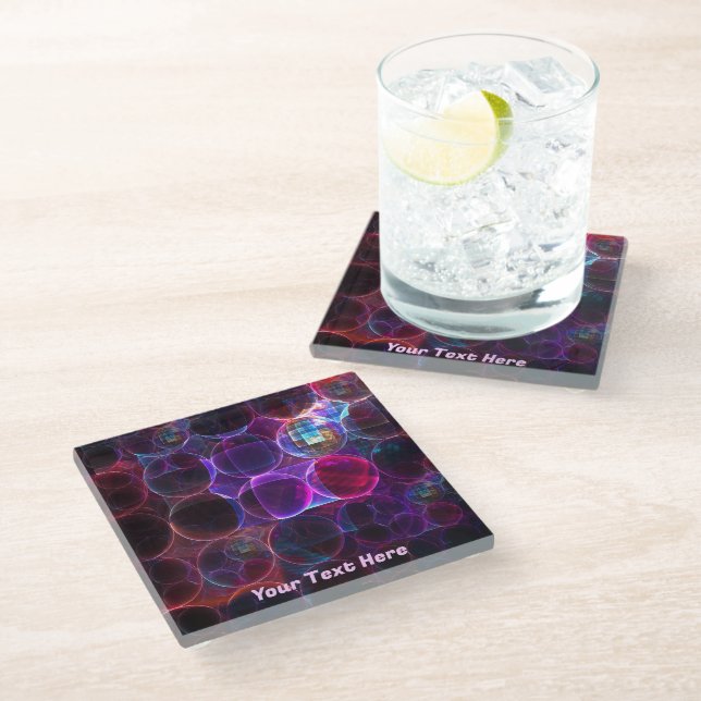 Digital Cavitation Glass Coaster (Angled)