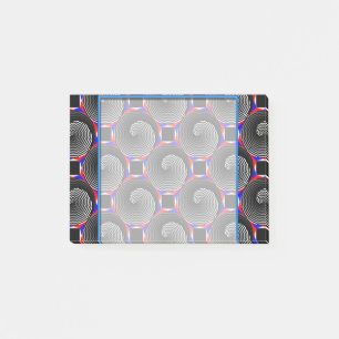 Digital Chequered Yin Yang by Kenneth Yoncich Post-it Notes