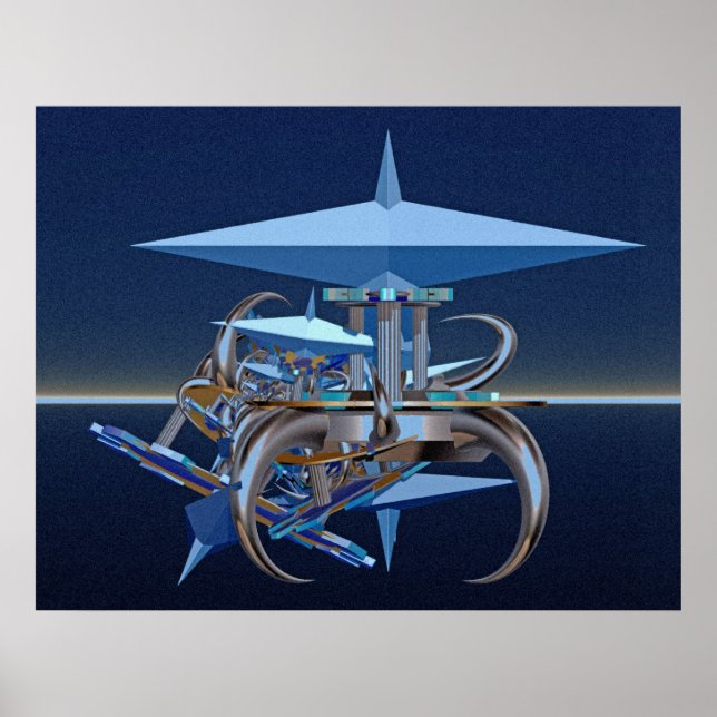 Digital Composing - sience fiction crash Poster (Front)