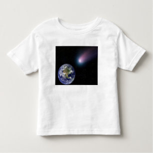 Digital composite of a comet heading towards Ea Toddler T-Shirt