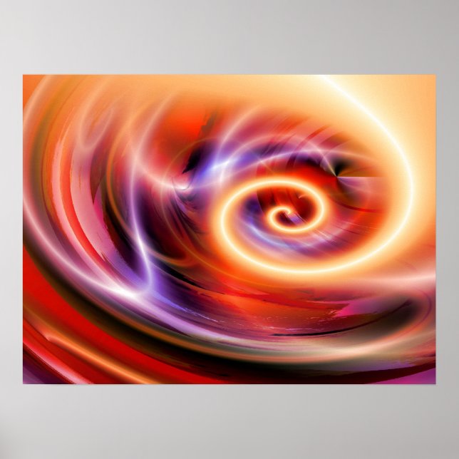 Digital Computer Art - Abstract Modern Creative Poster (Front)