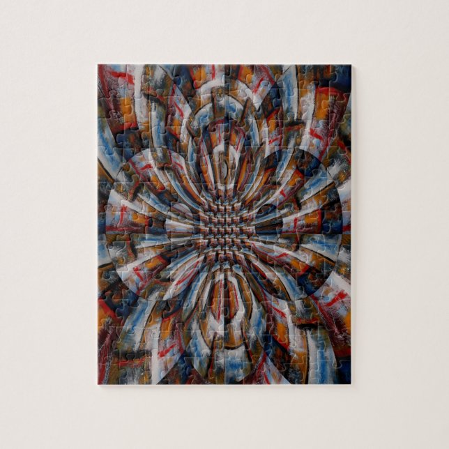 Digital Computer Art Abstract Modern Difficult Jigsaw Puzzle (Vertical)