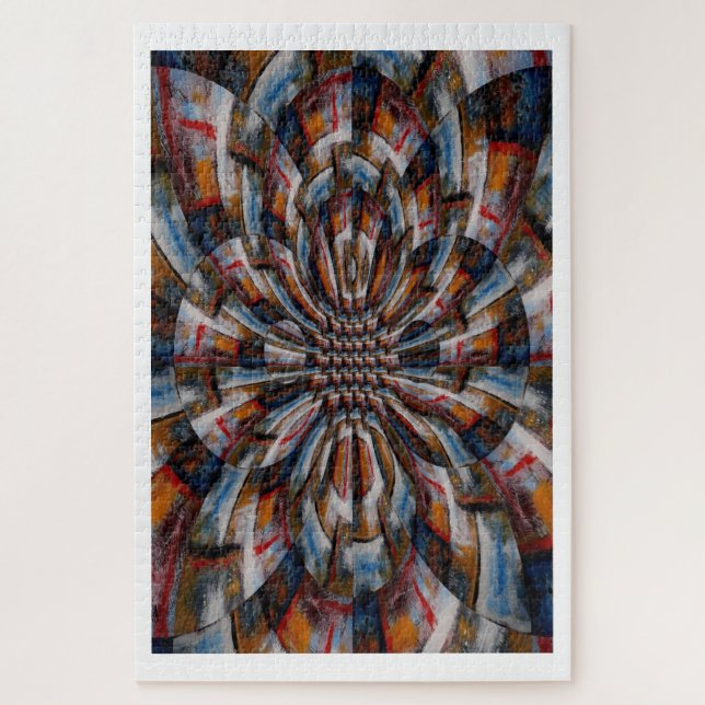 Digital Computer Art Abstract Modern Difficult Jigsaw Puzzle (Vertical)