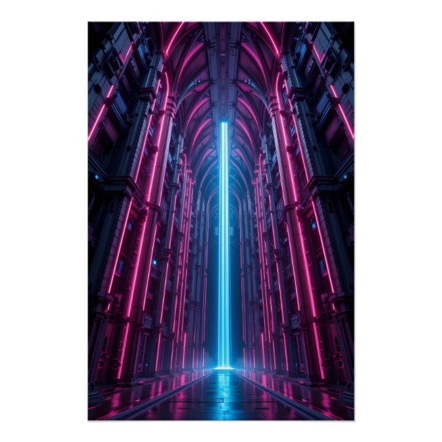 Digital Data Cathedral Poster (Front)