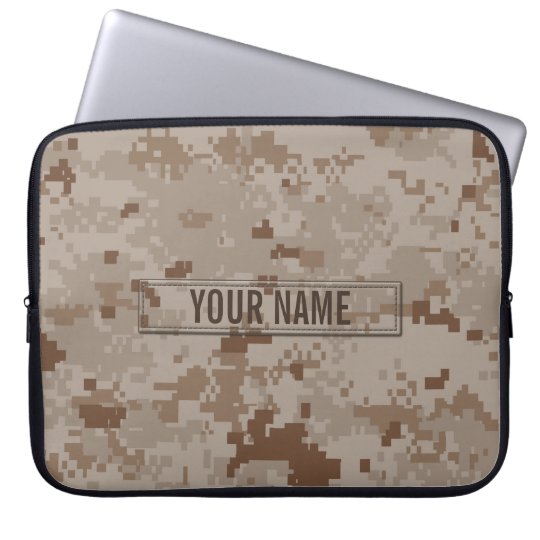Digital Desert Camouflage Customisable Laptop Sleeve