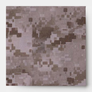Digital Desert Camouflage Envelopes