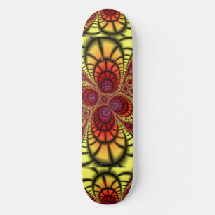 Digital Design Art Gold Grunge Rust Skateboard