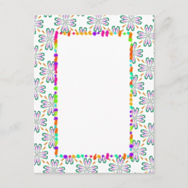 Digital Design Rectangle-DIY Postcard (Front)
