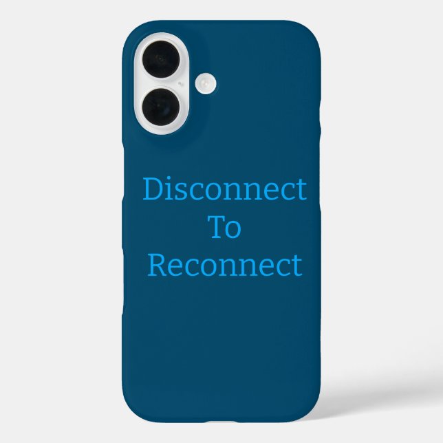 Digital Detox Reminder iPhone / iPad case (Back)