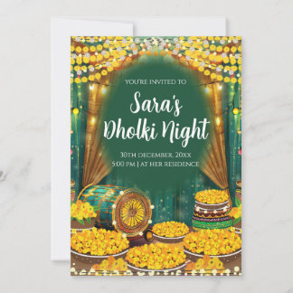 Digital Dholki invites & Digital Mehndi invitation