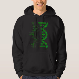 Digital DNA Helix Hoodie – Futuristic Code Strand