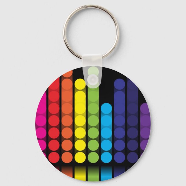 Digital Dots Key Ring (Front)