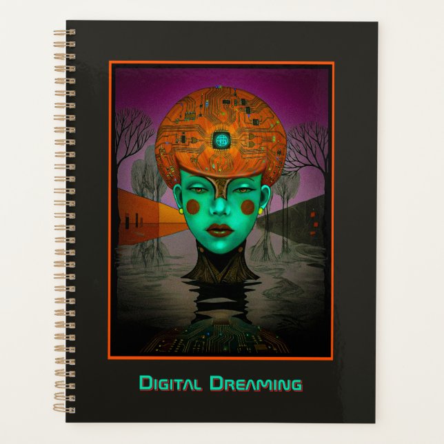 Digital Dreaming Stretched Canvas Print Planner (Front)