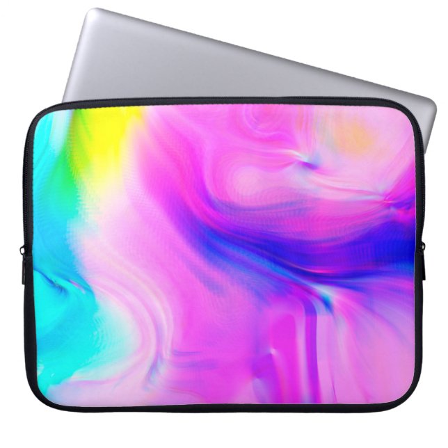 Digital effects. Multicolor abstract background. C Laptop Sleeve (Front)