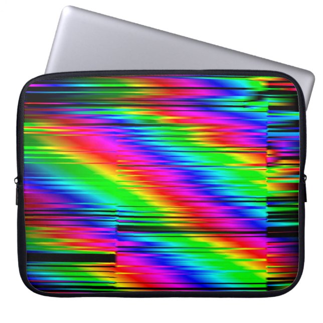 Digital effects. Multicolor abstract background. C Laptop Sleeve (Front)