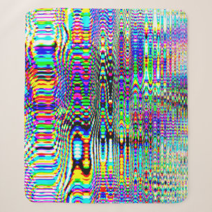 Digital Effects: Multicolor Abstract Design Sherpa Blanket