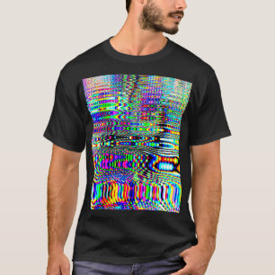 Digital Effects: Multicolor Abstract Design T-Shirt