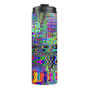 Digital Effects: Multicolor Abstract Design Thermal Tumbler