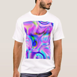 Digital effects: multicolor abstract pattern. T-Shirt