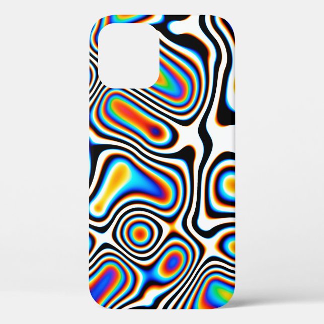 Digital effects. Vibrant abstract background. Colo Case-Mate iPhone Case (Back)