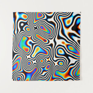 Digital effects. Vibrant abstract background. Colo Tapestry