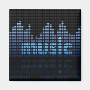 Digital Equalizer Music Wall - Magnet