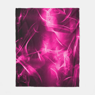 Digital Faerie Magick Fractal Pattern Fleece Blanket