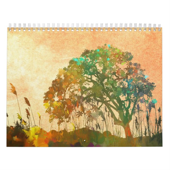 Digital Fantasy Abstract Painting Art 2025 Calendar (Cover)