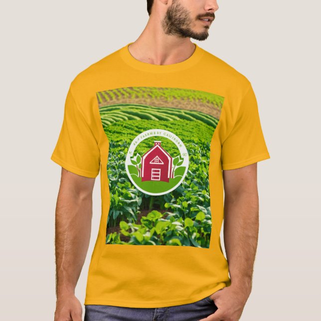 Digital farming coins logo – Classic & Stylish Des T-Shirt (Front)