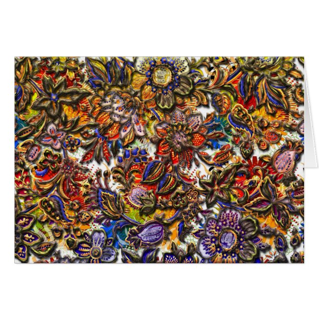 Digital Floral Pattern Art (Front Horizontal)