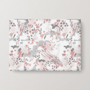 Digital Floral Pattern on Pastel Tones