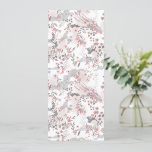 Digital Floral Pattern on Pastel Tones Announcement