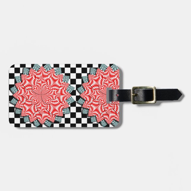 Digital Flower by Kenneth Yoncich Luggage Tag (Front Horizontal)
