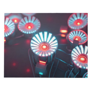digital flowers notepad