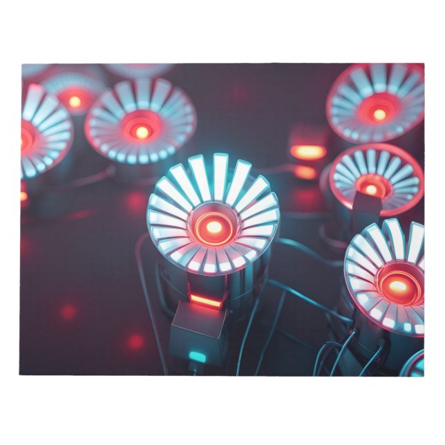 digital flowers notepad (Front)