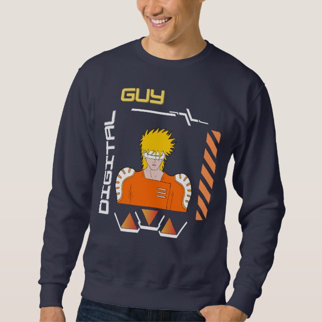 digital guy in a digital world sweatshirt (Front)